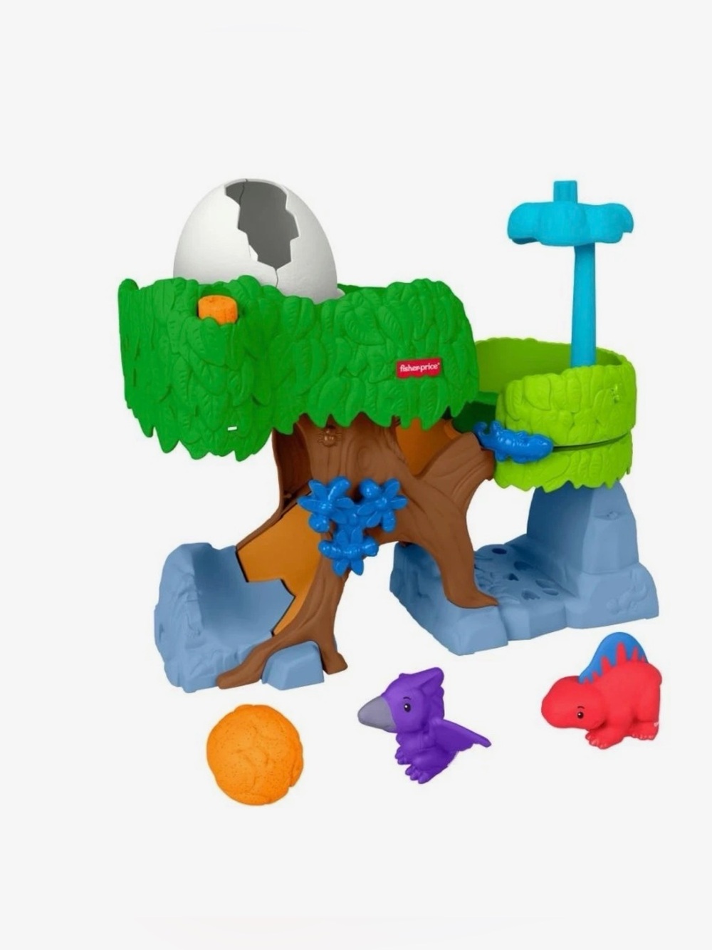 Fisher-Price Green Treehouse Dino Playset with Figures